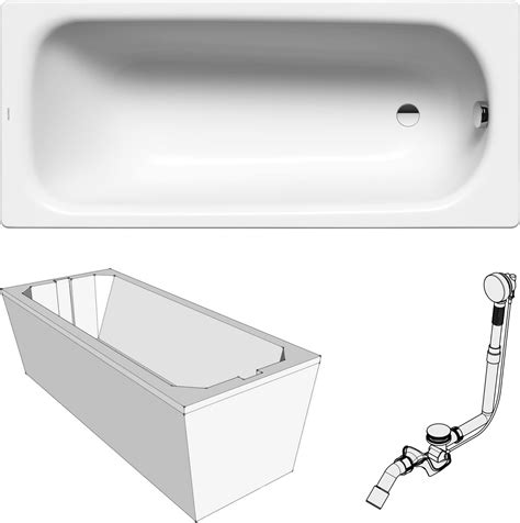 Kaldewei Conoduo 733 Badewanne 180 x 80 mit Spektrallicht und Weißlicht