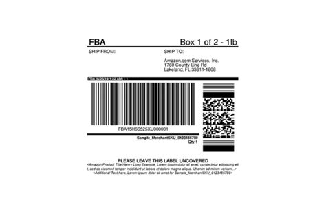 Amazon Labels For Fba