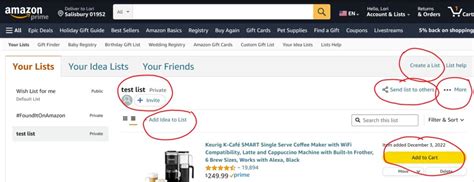 Amazon's List Feature