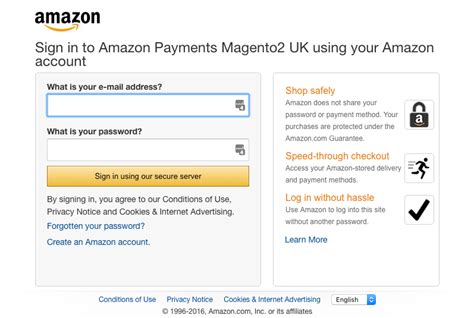 amazon login and pay