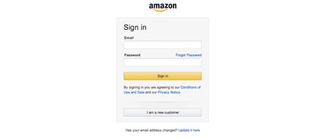 amazon login page design