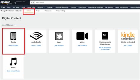 amazon manage digital content