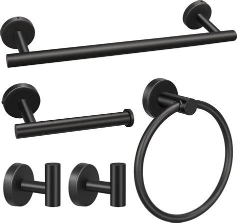 Amazon Matte Black Bathroom Hardware