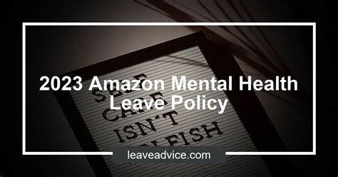 amazon mental health leave