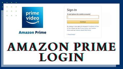 amazon my account login page prime membership