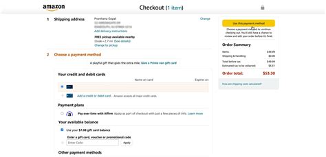 amazon payment page not loading