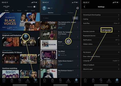 Amazon Prime Video Change Language Settings