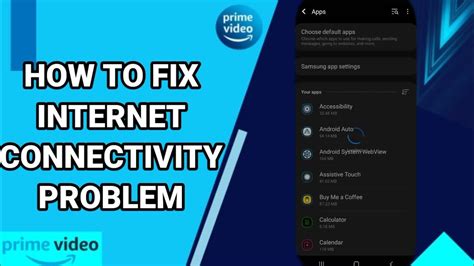 Amazon Prime Video Connectivity Problem