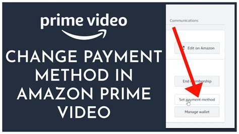Amazon Prime Video Login Change Payment Method