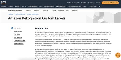 Amazon Rekognition Custom Labels Api