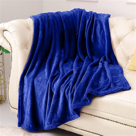 Amazon Royal Blue Throw Blanket