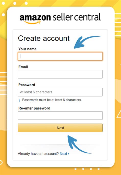 amazon seller account login