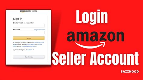 amazon seller central login home page