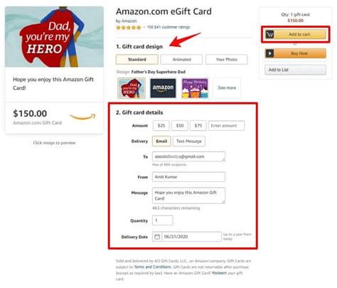 Amazon Send Gift Voucher