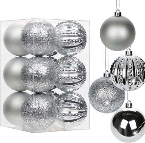 Amazon Silver Christmas Balls