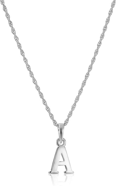Amazon Sterling Silver Initial Necklace