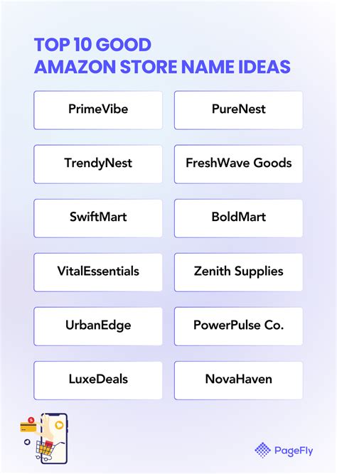 Amazon Store Name Examples