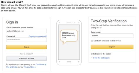 amazon two step verification code not working