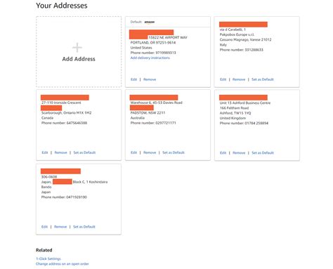 Amazon Uk Addresses