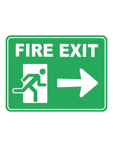 amazon uk fire exit sign