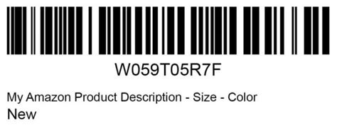amazon use manufacturer barcode