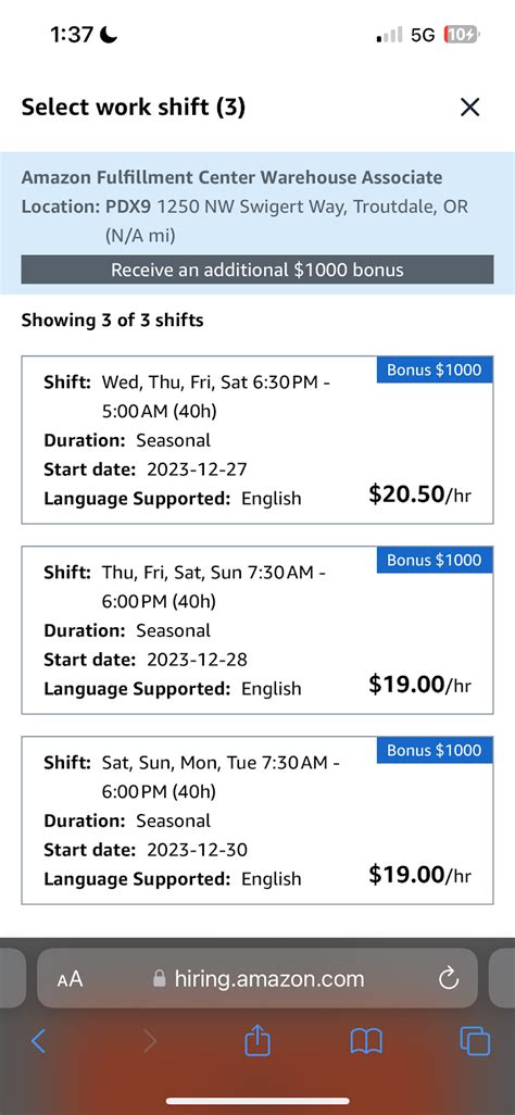 Amazon Warehouse Hours Reddit