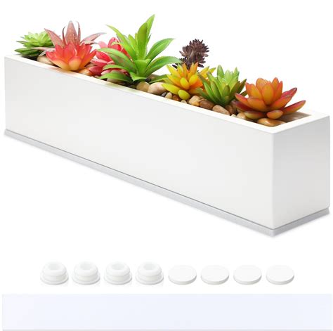 Amazon White Planter Box