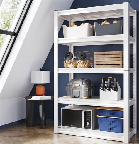 Amazon White Storage Shelves
