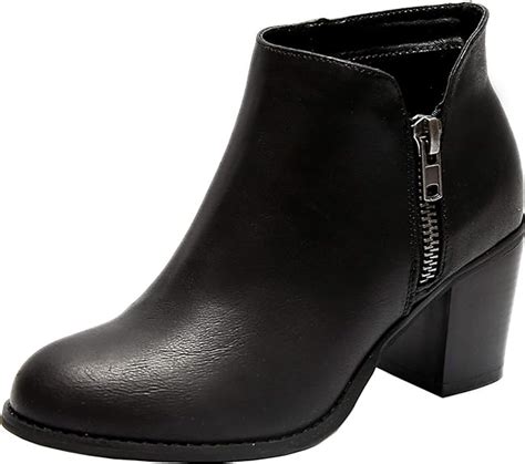 amazon women's black ankle boots