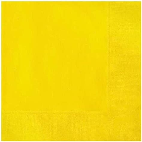 Amazon Yellow Serviettes