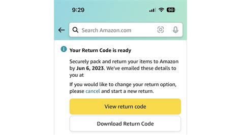 Amazon.ca Return Email