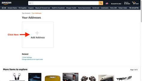 Amazon.com Add Address