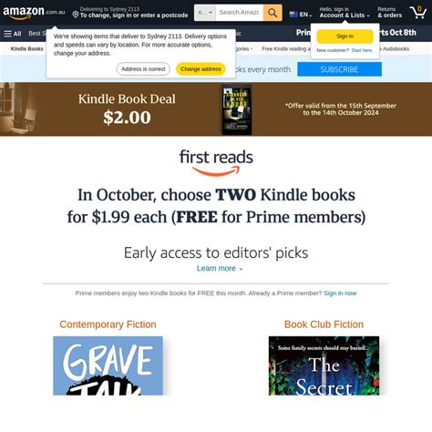 Amazon.com.au Free Ebooks