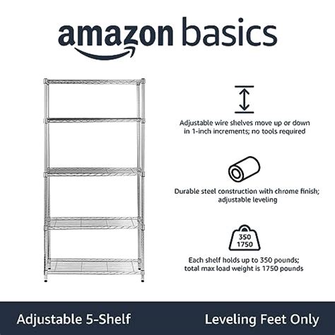 Amazonbasics 5-Shelf Shelving Storage Unit