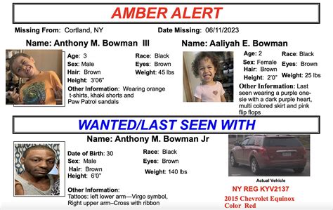 amber alert new york state today