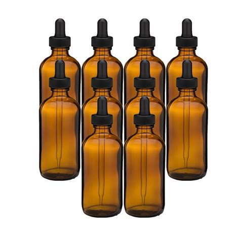 amber dropper bottles