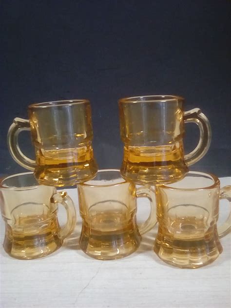 Amber Shot Glasses
