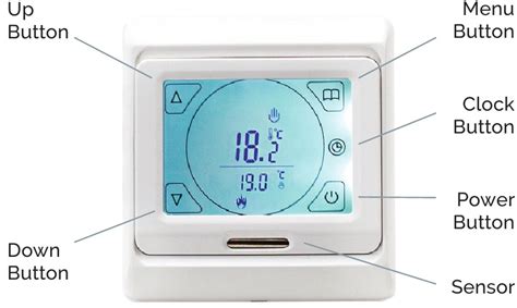 Amber Touch Programmable Thermostat Instructions