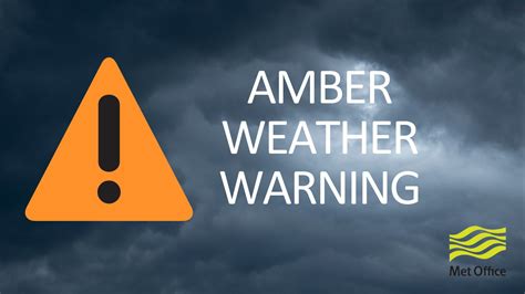 amber weather warning advice