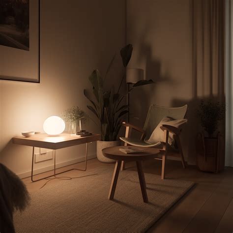ambient lighting creating a soft glow