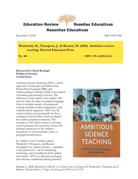 Discussion Ambitious Science Teaching Pdf