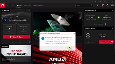 amd software not compatible