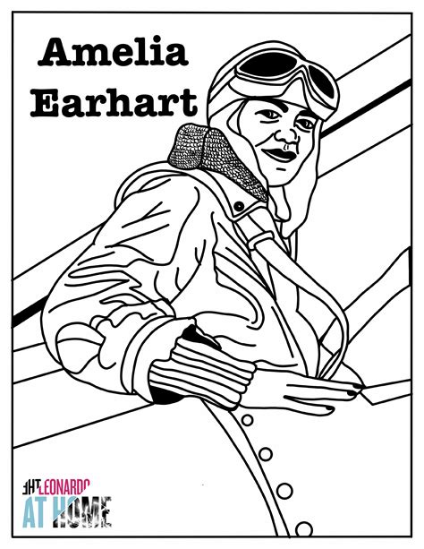 Discover The Exciting World Of Amelia Earhart Coloring Pages