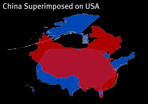 america vs china size