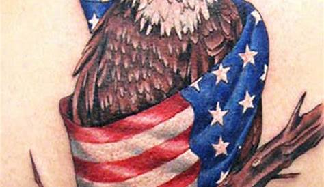 Forearm American Flag Bald Eagle Tattoo | Best Tattoo Ideas