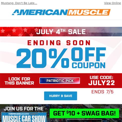 Unlock Massive Savings With American Muscle Coupon Code 2023