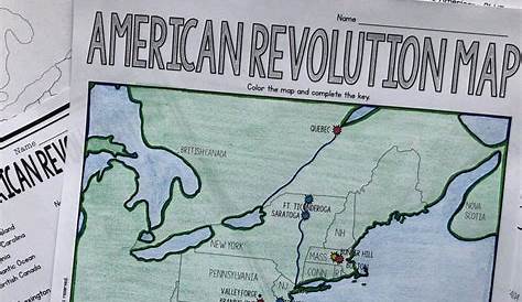 American Revolution Map Answer Key