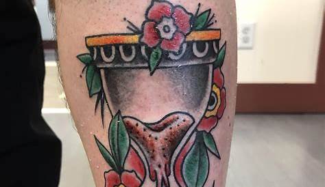 American Traditional Hourglass Tattoo by Steve Pearson at Black 13