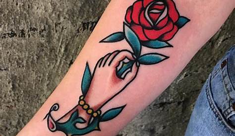 Idea by Jacob Brown on Hand tattoo Traditional rose