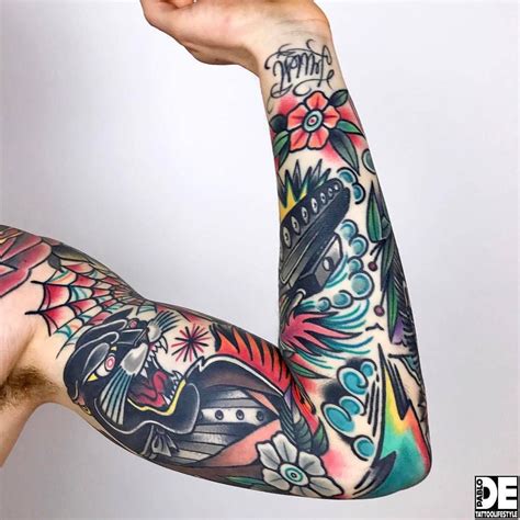 Bruno Silverio Traditional tattoo sleeve, Tattoo sleeve designs